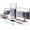 White, variant on Computer Monitor Riser Stand with Drawer for 2 or 3 Monitors ,Adjustable Length and Angle Desktop Laptop Stand,Office Organizer,Printer,White