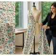 thumbnail image 5 of Soimoi Cotton Poplin Fabric Lipstick,Perfume Bottle & Dress Fashion Print Fabric by The Yard 42 Inch Wide, 5 of 7