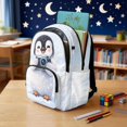 thumbnail image 3 of Jeiento Penguin 17 Inch Schoolbag Set 4-Piece Lunch Bag Pencil Case Water Bottle Holder Lightweight Large Capacity Backpack for Boys Girls Kids Elementary School, 3 of 7