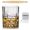 thumbnail image 3 of 1 Set Stainless Steel Ice Cubes Chilling Stones Reusable Ice Cubes Whiskey Ice Cubes with Tong for Chilling Drinks Without Dilution, 3 of 8