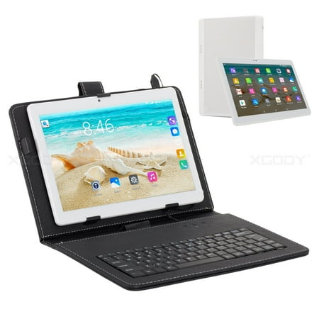Flash Player For Android Tablet Tagital T10N 10.1 Inch 16GB Nand Flash Quad Core Android 5.1 3G Tablet Phone Tablet with Keyboard ()