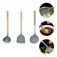 thumbnail image 3 of Shisuyan Spatula Kitchen Tools Silicone Grey 3Pcs 14.57x14.56x3.15In, 3 of 8