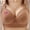 Khaki, variant on LSLJS Wireless Bras for Women No Underwire Plus Size Push up Bras Trendy Comfy Solid Color Butterfly Printed Lingerie, Gifts for Women
