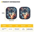 thumbnail image 5 of Yuyamidu Wolf Car Sun Shade for SUV Truck Van 2 Piece Galaxy Car Windshield Shades Universal Car Windshield Visor Sun Shade Fashion Sunshades for Car Windows, 5 of 5