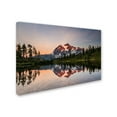 thumbnail image 2 of Trademark Fine Art 'Picture Lake Dusk' Canvas Art by Pierre Leclerc, 2 of 3