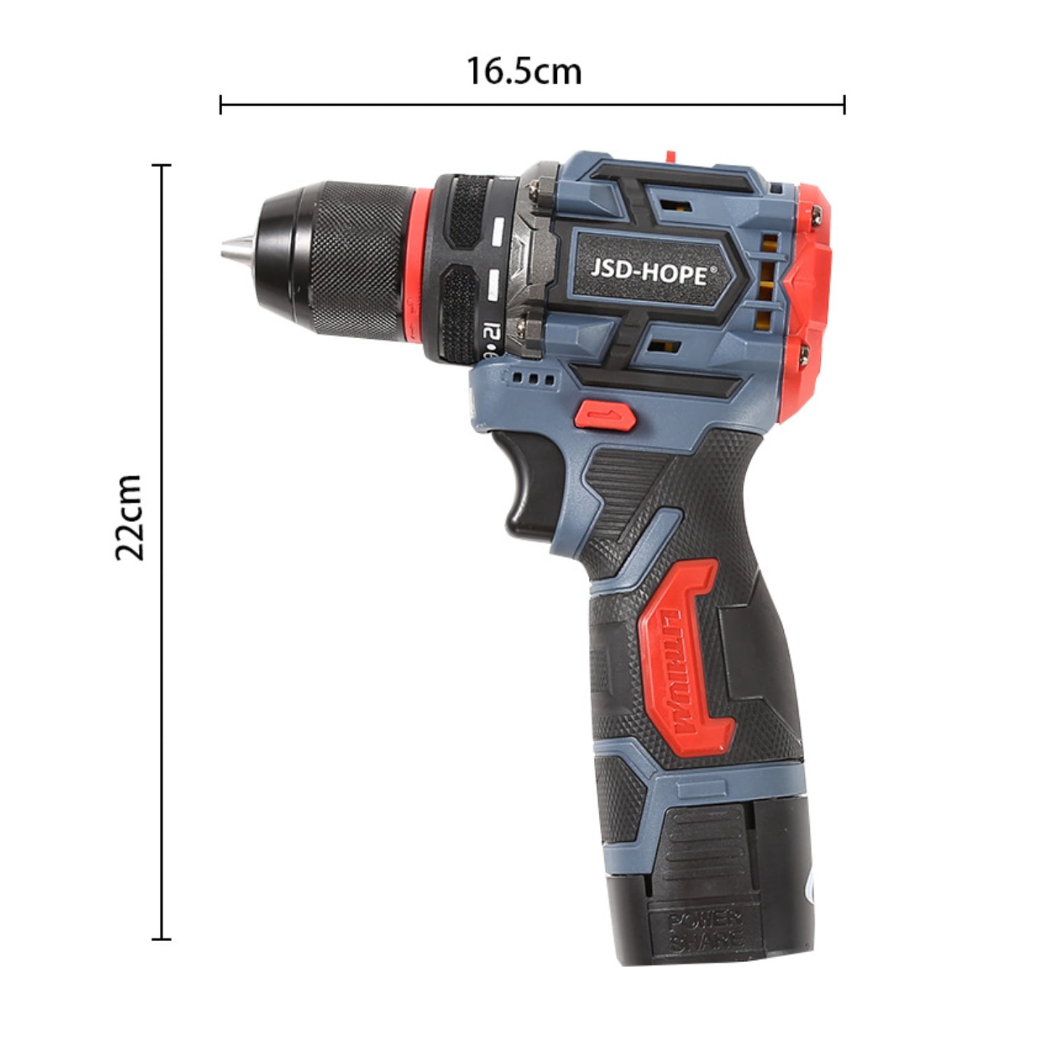 Brushless Cordless Drill/Driver with Impact Function, Multi-Purpose Lithium-ion Electric Tool for Home Use