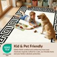 thumbnail image 4 of Design&I 4'x6' Washable Area Rug Snag-Free Skid-Resistant Medium Traditional Greek Key Meander Interlocking Border Geometric Motif for Home Office, Under Desk, 4 of 7