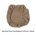 thumbnail image 5 of Ribombic enrejado Silla individual Cubiertas Anti-polvo desmontable Lavable Multicolor Universal Estilo Simple Decoración de Hogar Sillas Funda Brown 2 piezas Yuarrent HA011223-11, 5 of 5