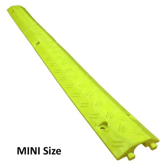Electriduct DO-DT-MINI-YL Mini Drop Trak Polyurethane Cable & Hose Protector - Yellow