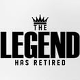 thumbnail image 2 of CafePress - The Legend Has Retired - Adjustable Unisex Printed Trucker Hat with Mesh Back, 2 of 10