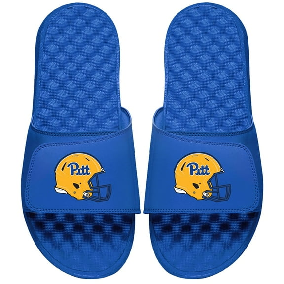 Men's ISlide Royal Pitt Panthers Helmet Logo Slide Sandals