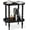 Black, variant on Gijjgole End Table, Marble Texture Modern Side Table with 2 Tier Open Shelf, Small Table Bed Side Tables Bedroom for Small Spaces, Living Room and Office (Black)