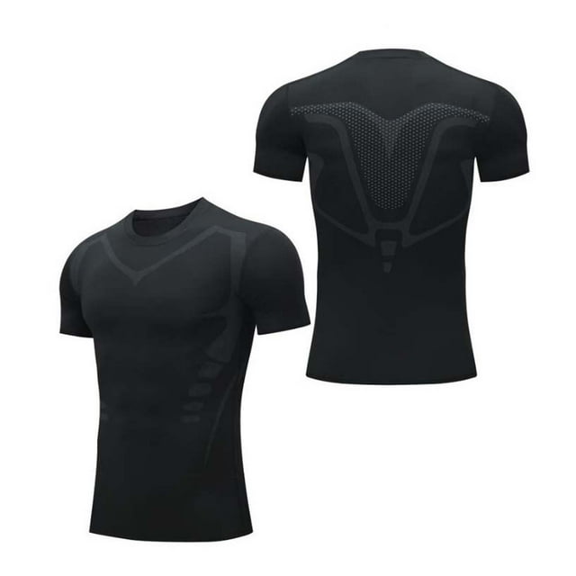 Sentmoon Deals of the Day Clearance Prime Tight Fitting Short Sleeved Running Breathable Sweat Wicking Quick Drying T-shirt Tight Fitting Top For Body Shape Wal-mart Deals