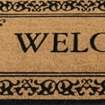 thumbnail image 4 of Mainstays Black 'Welcome' Estate Outdoor Coir Doormat, 20"x46", 4 of 6