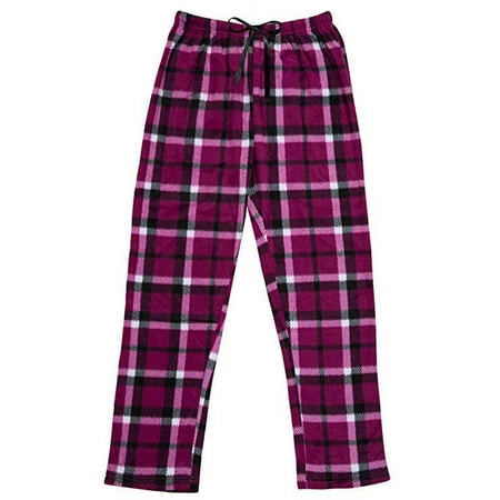 North 15 Women's Super Soft Fleece Plaid Pajama Bottom Lounge Pants-L1326-Design10-4XL