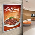 thumbnail image 2 of Azar Displays 300342-SLV Wall Mount Plastic Snap Poster Frame 22" x 28" Portrait/Landscape Sign Holder Frame, 2 of 6
