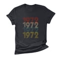 thumbnail image 4 of Fiudx Camisas de Mujer Camiseta de Manga Corta Holgada con Cuello Redondo y Estampado Informal de 1972 para Mujer, 4 of 5