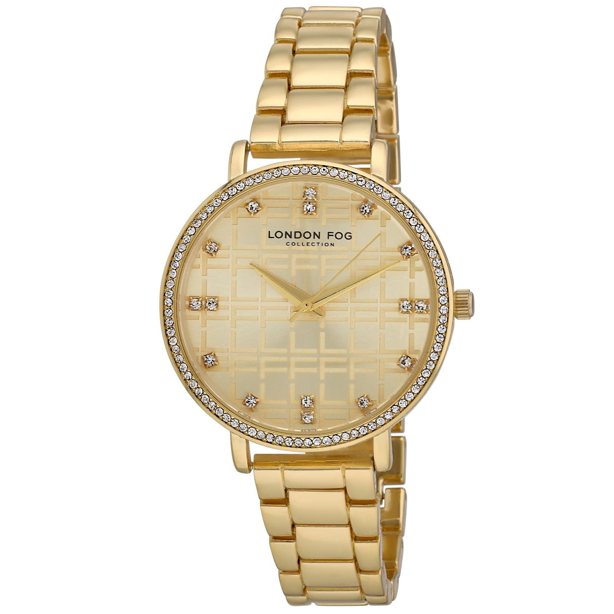 London Fog Inverness 36mm Gold Bracelet Watch - Walmart.com
