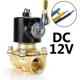 thumbnail image 2 of Brass Electric Solenoid Valve, 1/2" 12V Air Valve Normally Colsed for Water Air, 2 of 5