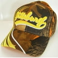 thumbnail image 2 of Pittsburgh Men's Striped 2-Tone Adjustable Baseball Cap (Orange Camo), 2 of 3