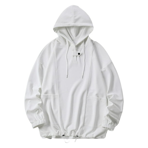 Puntoco Chaquetas De Abrigo Informales Con Capucha Y Manga Larga De Color Liso A La Moda Para Hombre