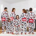 thumbnail image 5 of PatPat Christmas Pajamas Family Matching Allover Print Long-sleeve Zipper Onesies Pajamas for Kids Girls Boys, White, 4-5 Years, 5 of 9