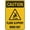 Warning Sign 3, variant on Caution - Floor Slippery When Wet Warning Sticker 12 x 8 Inches - Security Sign, Outdoor Indoor Use for Kitchen, Bathroom, Pool, Wet Floor, Slip Prevention