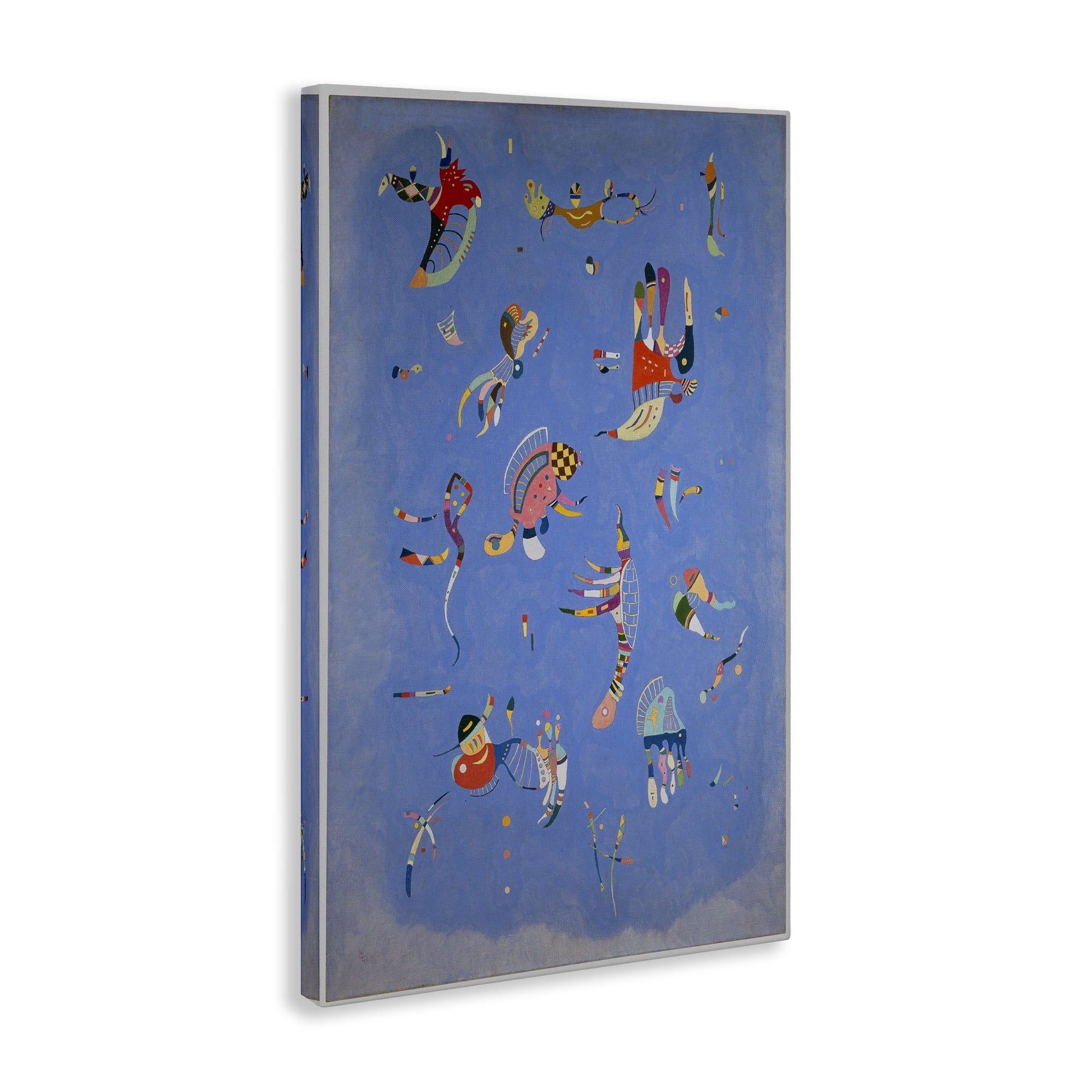 Stupell Industries Kandinsky Sky Blue Painting Abstract Painting Wrapped Canvas Art Print Wall Art, 20 x 30
