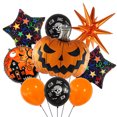 thumbnail image 1 of Juego de globos de Halloween con forma de calabaza, 10 unidades, 1 of 2