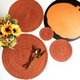 thumbnail image 2 of Paokuoon Ensemble de Table Rond Moderne Couleur Unie Résistant à la Chaleur Antidérapant Isolation Thermique Protection Table à Manger Décoration Cuisine, 2 of 6