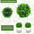 thumbnail image 3 of Resenkos Greenery Decor,2 Pieces Artificial Lavender Topiary Balls with Flowers, 3 of 7