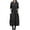 Black, variant on Tumotour Plus Size T-Shirt Dress for Women's A-Line Sweatshir Long Dress Crew Neck Long Sleeve Fall Tunic Dress with Pocket