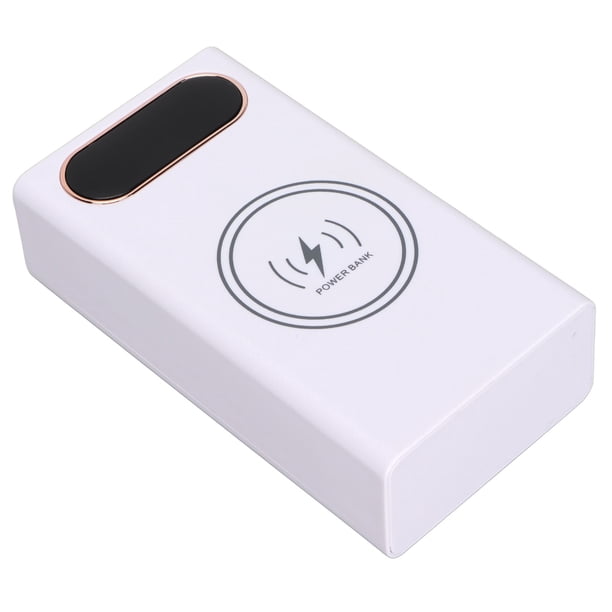 DIY Power Bank Kit 12 CAJA DE BATERÍA 22.5W CABLADO 15W CARGA INALÁMBRICA AMPLIA DE USOS PUERTOS USB Duales Portátiles Pantalla Led Diseño Liviano para Varios Teléfonos