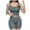 Blue, variant on Active Women's Shorts Suit Set for Fitness Matching Workout Ensemble with Cropped Tank Tops and High Waist Yoga Leggings