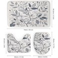 thumbnail image 3 of Shower Curtain Sets Aesthetic, Botanical Vine Leaves Pattern Printed on Bathroom Curtain Sets with Rugs, Designed for Farmhouse Boho Contemporary Bathrooms, 72 x 72 inches, 3 of 8