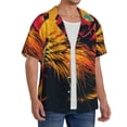 thumbnail image 2 of Kdxio Men's Hawaiian Shirt for Men Short Sleeve Shirt Watercolor Glasses Guinea Pig Summer Casual Holiday Beach Button Down T-Shirts, 2 of 5