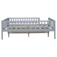 thumbnail image 5 of Full Size Daybed with 2 Drawers, Multifunctional Wood Sofa Bed Frame for Living Room and Bedroom, Gray, 5 of 10