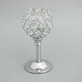 thumbnail image 1 of Candelabro de cristal para fiesta de boda, portavelas, soporte para vela de té, centro de mesa, decoración de comedor , plata S Soledad Candelabro de té con velas de mosaico, 1 of 10