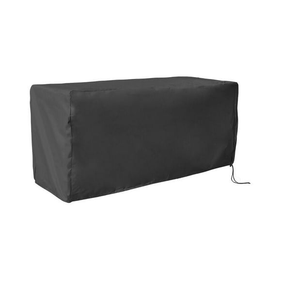 Storage Box Cover, Outdoor Storage Box Cover UV Protection Waterproof Deck Lid - 123*62*55cm, Black
