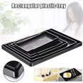 thumbnail image 2 of CAROOTU Serving Tray Rectangular Plastic Tray Food Serving Trays for Restaurant Home Hotel Trays Durable, 2 of 7