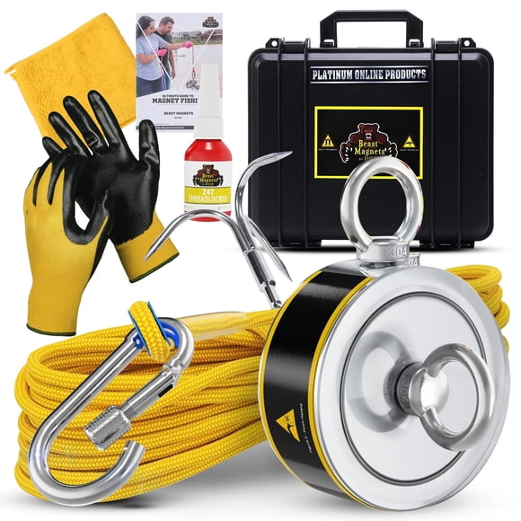 Kit de pesca Magnet Platinum Online Products, 600 kg de neodimio