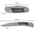 thumbnail image 3 of YOUSUNLONG Folding Knife - Pocket Knives Overall 195mm Japanese Damascus Steel Natural Bull Horn Handle, 3 of 6