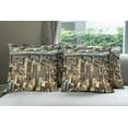 thumbnail image 6 of Ambesonne Urban Throw Pillow Cover 4 Pack, Melbourne City Australia, 18", Multicolor, 6 of 7