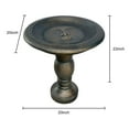 thumbnail image 7 of Willwolfer Large Bird Bath Stand&Bowls Bird Baths for Outdoors Garden Patio Deck Cement Clearance, 7 of 7