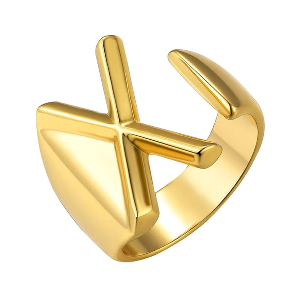 Anillo de moda para mujer, anillo de pareja, anillo de apertura de 26 letras, joyería Wmkox8yi sjalhkljlk2523