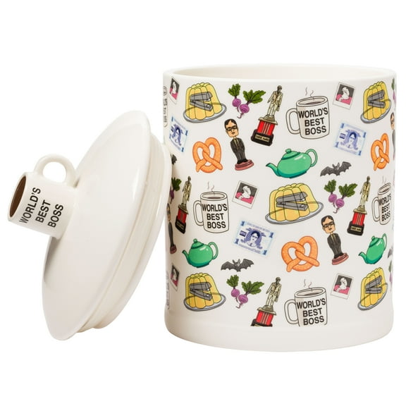 The Office Icons Ceramic Canister Cookie Jar, Large