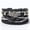105, variant on HOOUN Vintage Punk Multi-layer Free Style Braided Leather Bracelet For Men Women -113