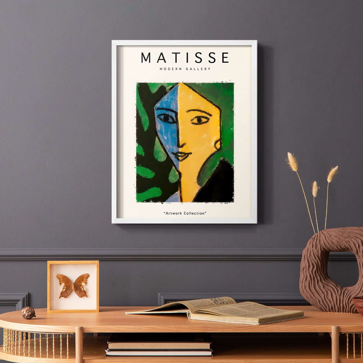 Matisse CLXXV Framed Print in White Solid Wood 11 x 14 Framed Print