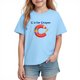 thumbnail image 4 of Blusas y camisas de manga corta con cuello redondo para niños y niñas, camisetas gráficas de manga corta, blusas con estampados bonitos para la temporada escolar., 4 of 8