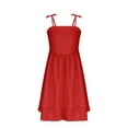 thumbnail image 5 of Spaghetti Strap Midi Summer Dress for Girls Teen Casual Sundress Sleeveless Beach Vacation Elegant Dress 8-14Y, 5 of 7